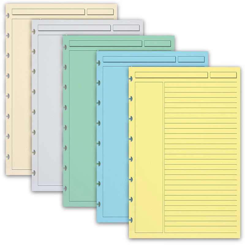 Circa Multicolored 1/4" Ruled Discbound Refill (300 sheets) - Image 3