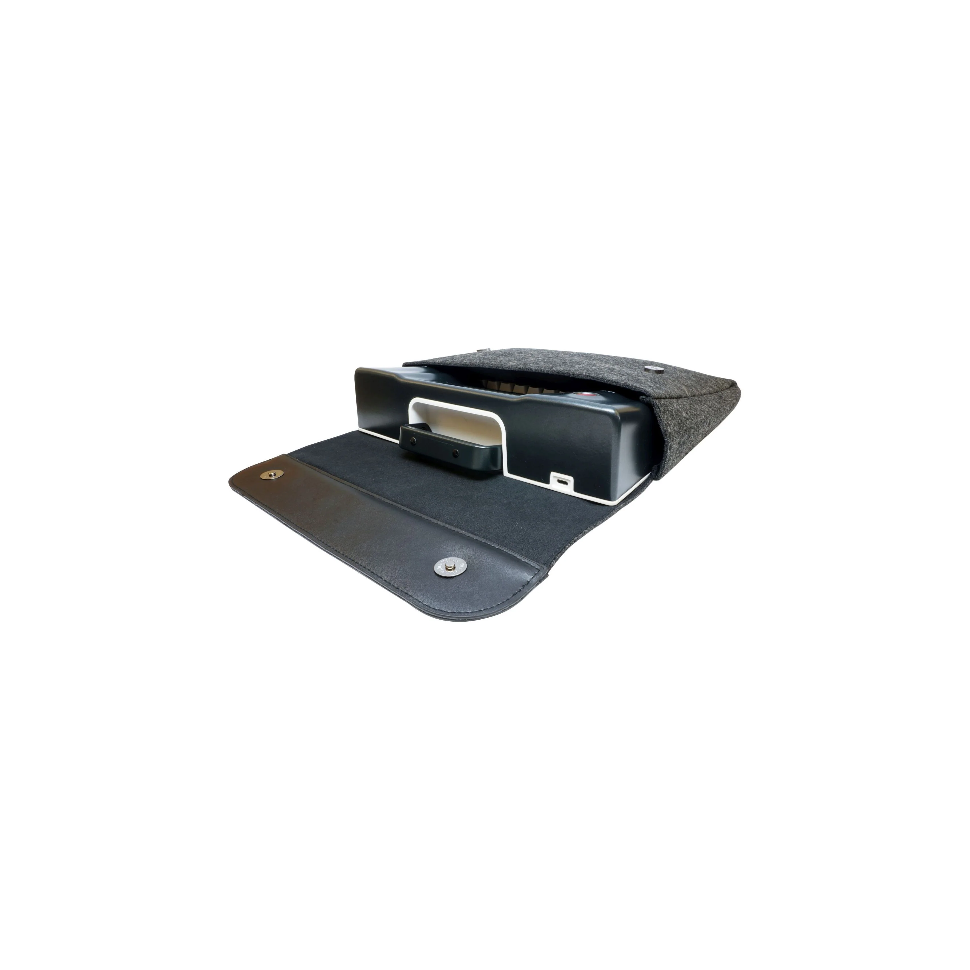 Smart Typewriter Felt and Leather Sleeve - Image 3